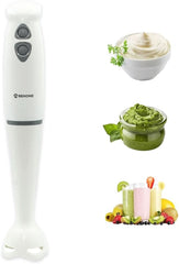 Stabmixer Elektrischer 250 Watt, Edelstahl-Mixer Mit Abwaschbarem Stiel, Pürierstab Für Sauce, Püree, Babynahrung, Suppe, Smoothies Bucatarie Naty Shop
