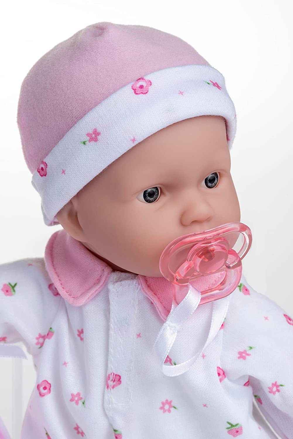 JC Toys La Baby Caucasian Baby Doll Set - păpușă moale de 28 cm, lavabilă, costum roz detașabil cu pălărie, pătură și suzetă, pentru copii de la 12 luni în sus Papusi Naty Shop