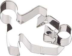 Formă de biscuiți în formă de fotbalist, aprox. 9 cm, argintie