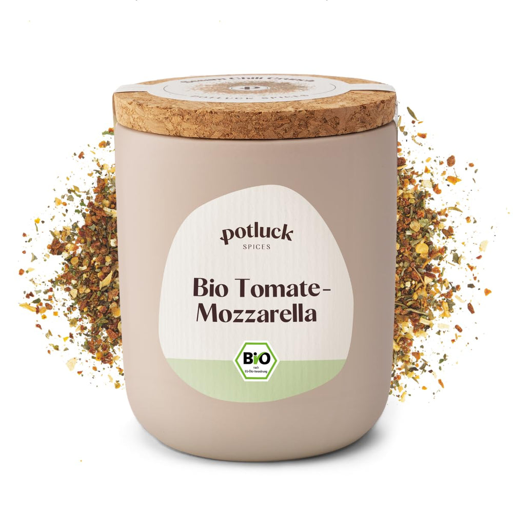 Potluck | Bio Sizilianisches Zitronensalz | Gewürzsalz für Fisch, Meeresfrüchte, Gemüse, Salate und Dressings | 140g im Keramiktopf