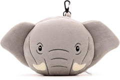 Pernă de călătorie, Rotundă, Din pluș, Elefant, Și mască pentru ochi, Unisex, O singură mărime, Unisex, Waist Unique Perne calatorie Naty Shop