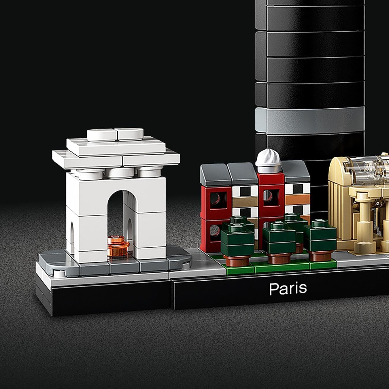 LEGO Arhitectură Paris, Model Kit cu Turnul Eiffel, Champs-Élysées și Louvre Model, Colecția Skyline, Decorațiuni pentru casă și birou, Idei cadou pentru colecționari, bărbați și femei 21044 Seturi de constructie Besuche den LEGO-Store