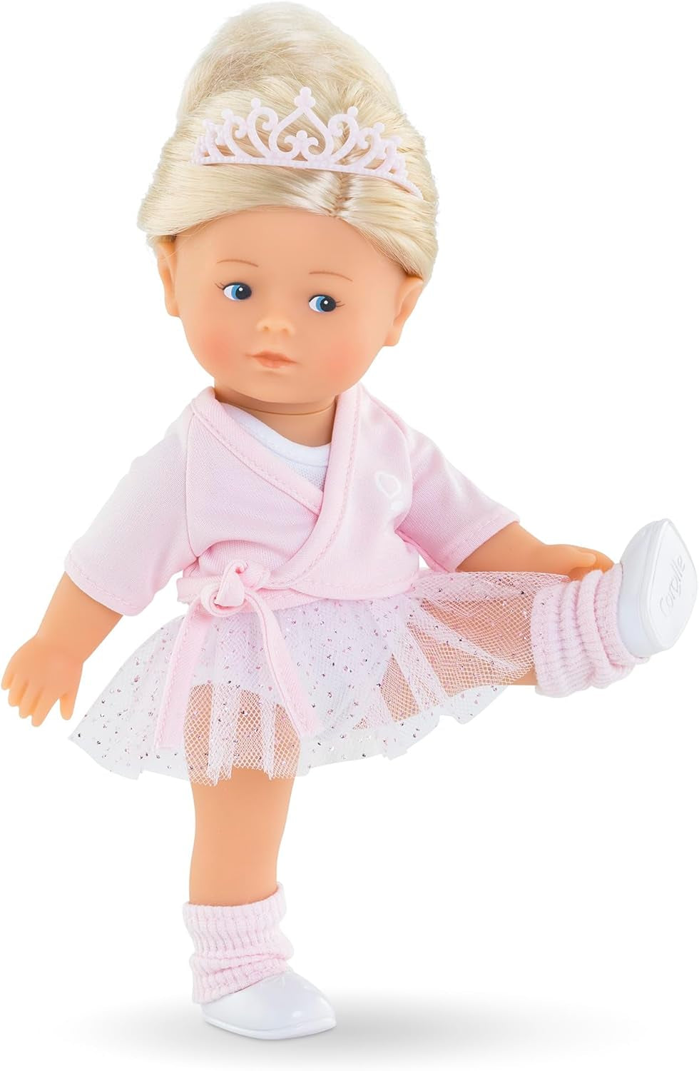 Les Trendies Mini Corolline Rosy Ballerina Set, Vollvinylpuppe mit langem Haar, extra Outfit in Geschenkbox, Vanilleduft, 20cm, ab 3 Jahren