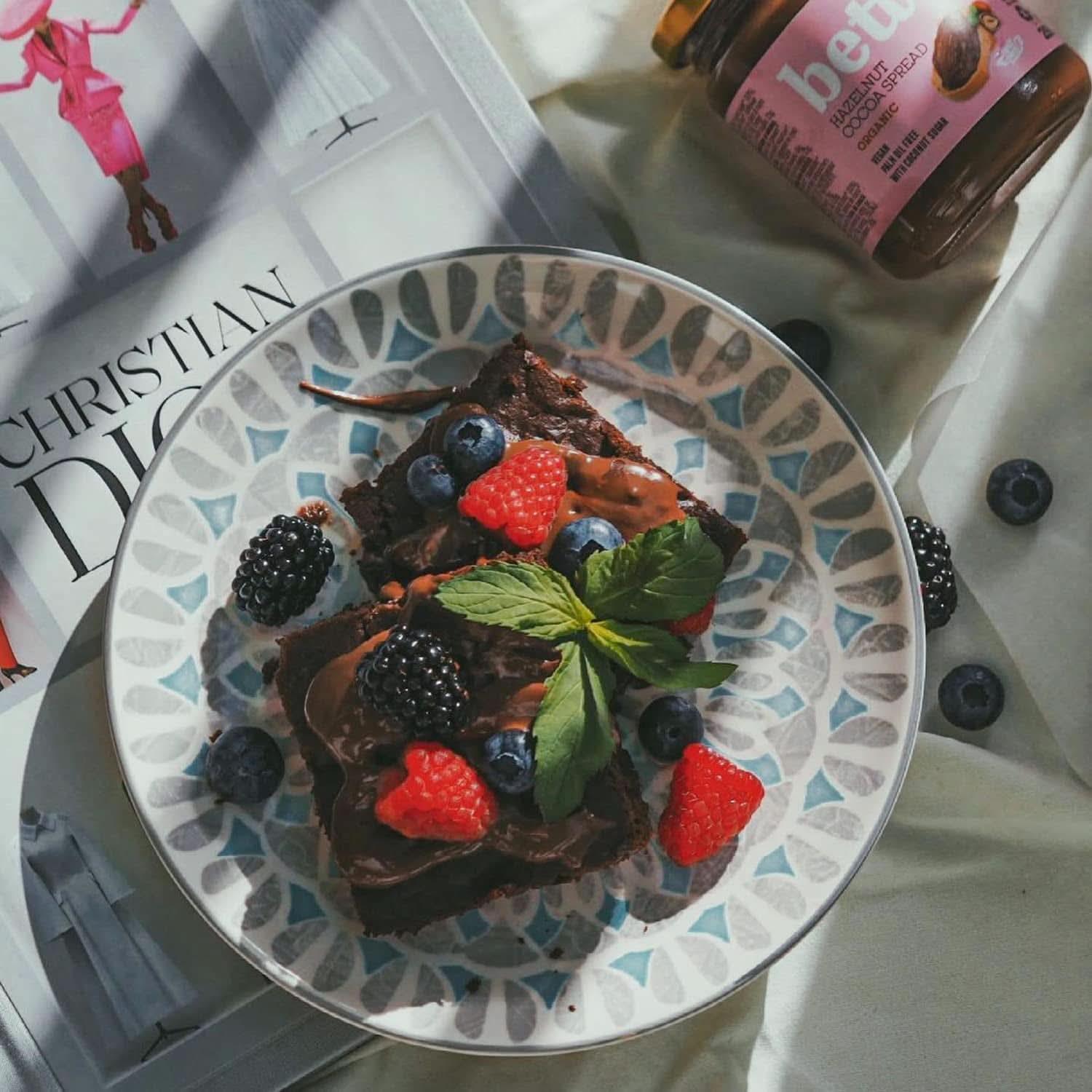 Bettr Organic Brownie Mix - Negrese organice, vegane și fără gluten cu aromă bogată de cacao, 6 x 400 grame Bucatarie Naty Shop