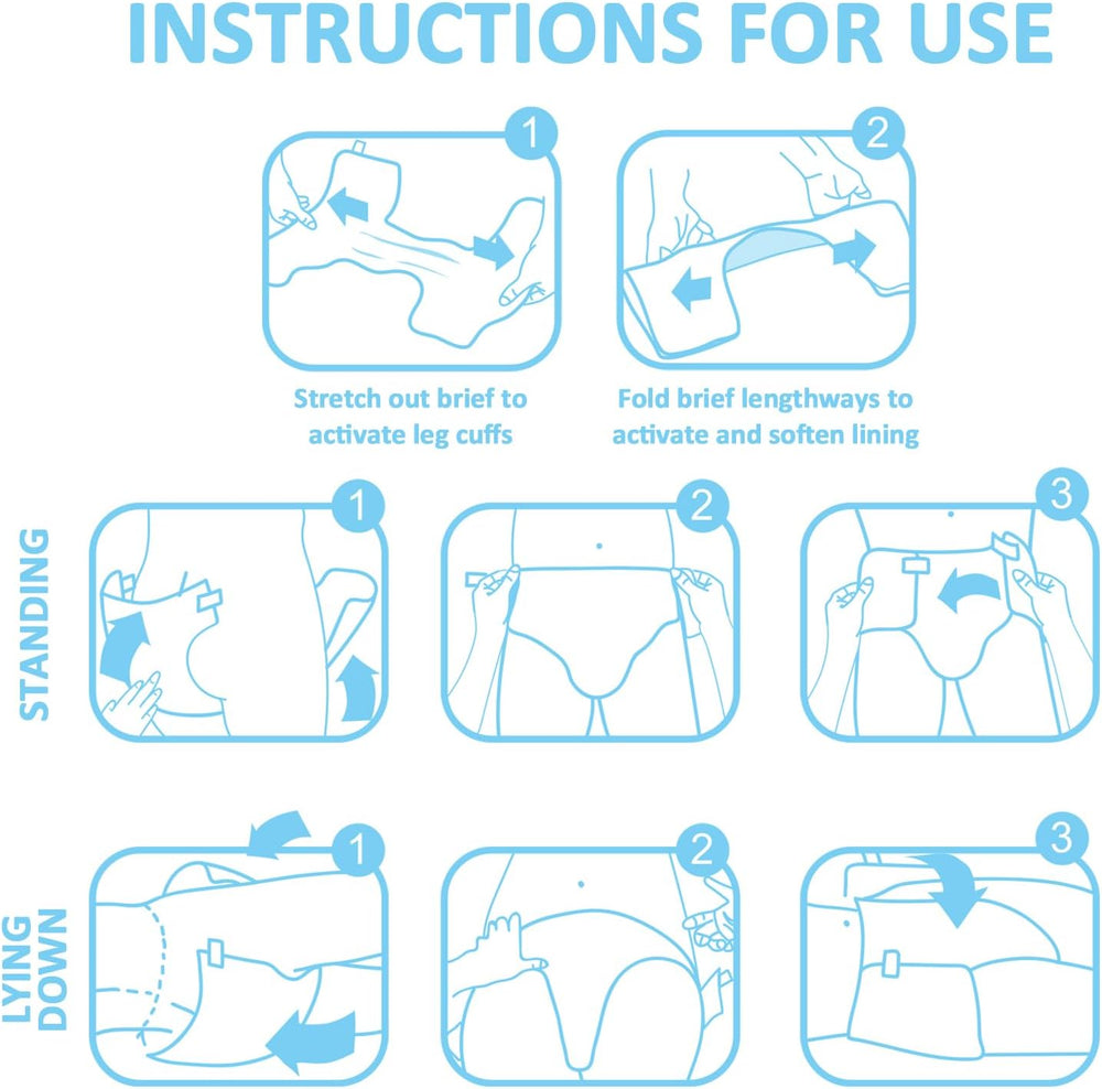 Scutece imprimate pentru adulți 5500-5800 ml, 10 bucăți - Chiloți pentru toaletă (XL)