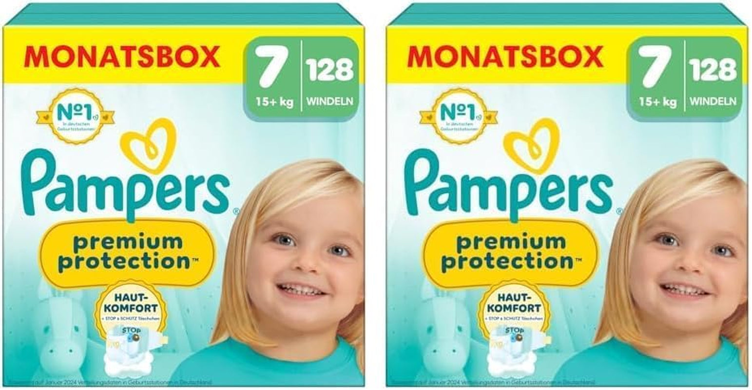 Pampers Premium Protection mărimea 6, 144 scutece, 13 kg-18 kg, protecția noastră numărul 1 împotriva pielii și scurgerilor