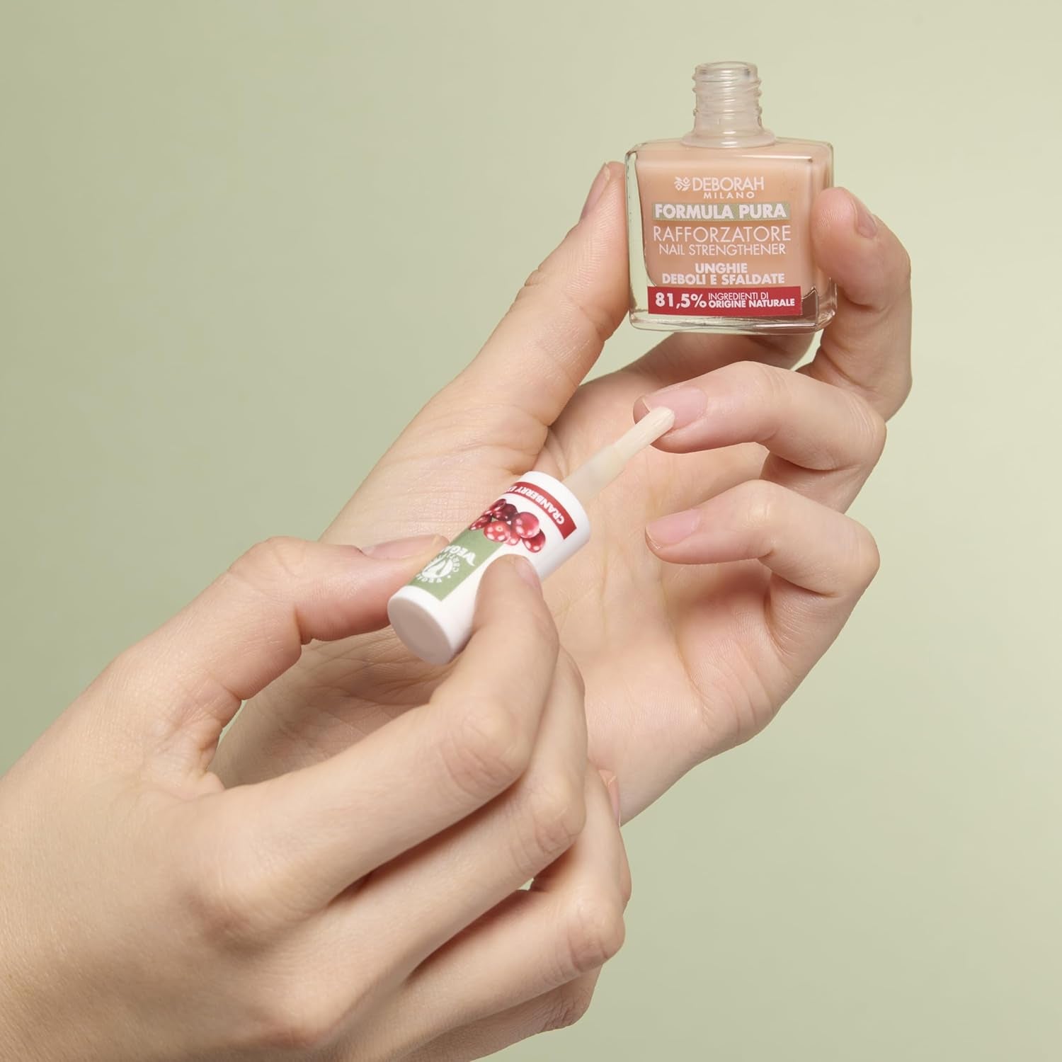 Oja Milano Formula Pure Treatment All in One, vegană, pentru bază și top coat, cu extract de lămâie, revitalizează și reduce îngălbenirea, 8,5 ml