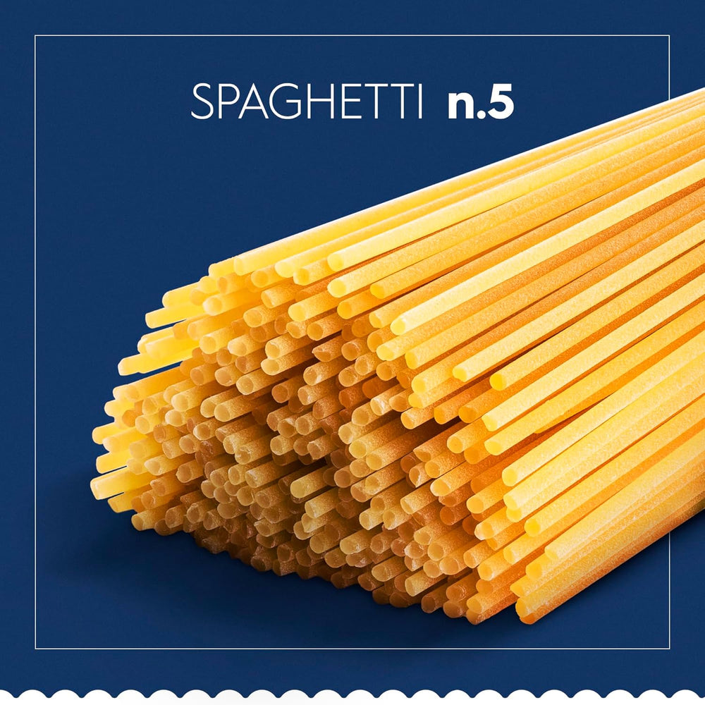 Barilla Pasta Klassische Spaghetti n.5 aus hochwertigem Hartweizen immer al dente, (1 x 500 g), geschmacklos