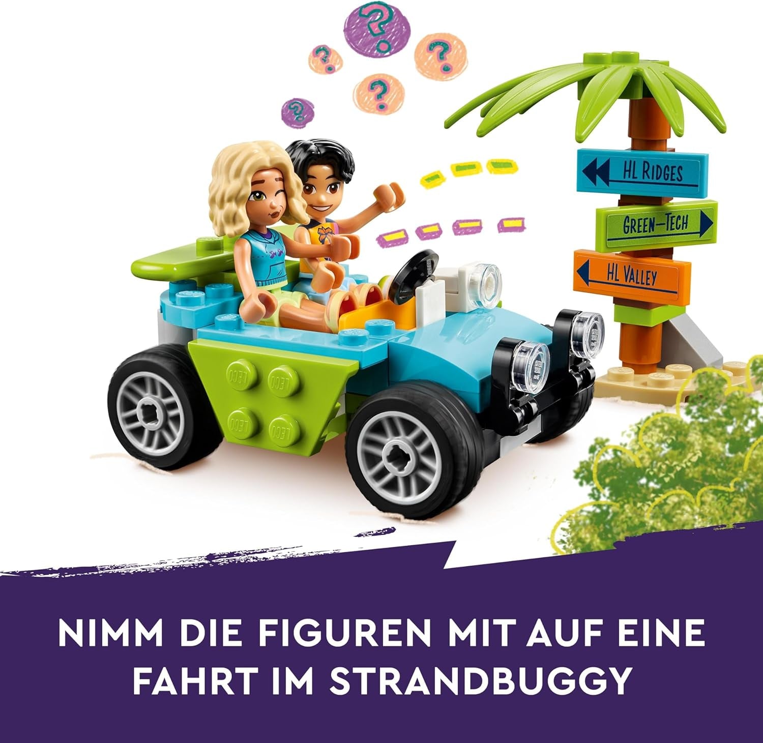 LEGO Friends Smoothie Stand At The Beach, set de joacă pentru jocuri de rol, idee de cadou pentru fete și băieți de la 6 ani cu figuri de joacă, broască țestoasă și accesorii, jucărie pentru dezvoltare socială 42625 Seturi de constructie Besuche den LEGO-Store