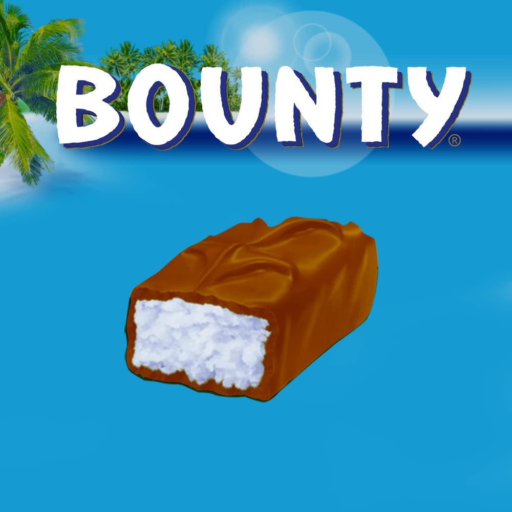 Batoane de ciocolată Bounty | Nucă de cocos și ciocolată | Diverse dimensiuni de ambalaj