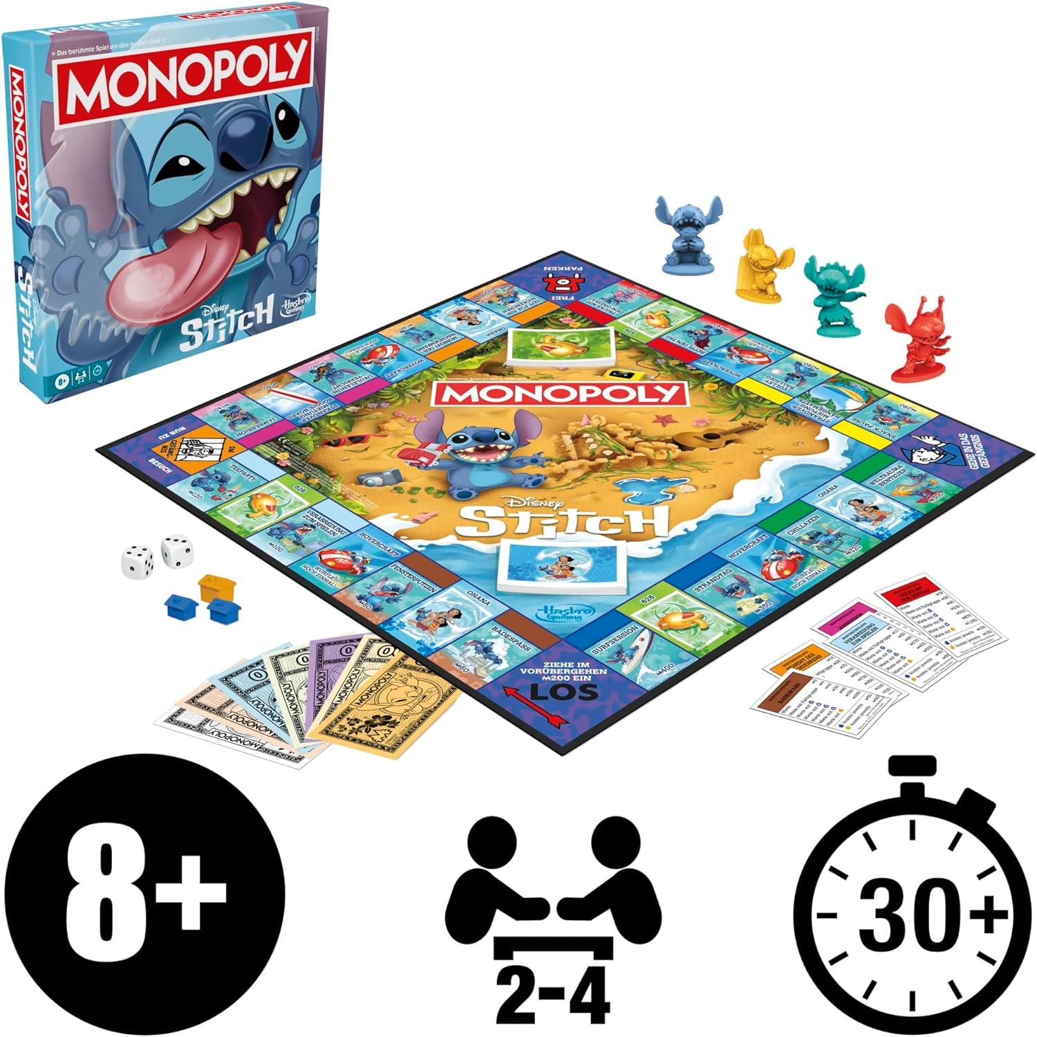Joc de societate Monopoly Disney Stitch Edition - Versiunea germană