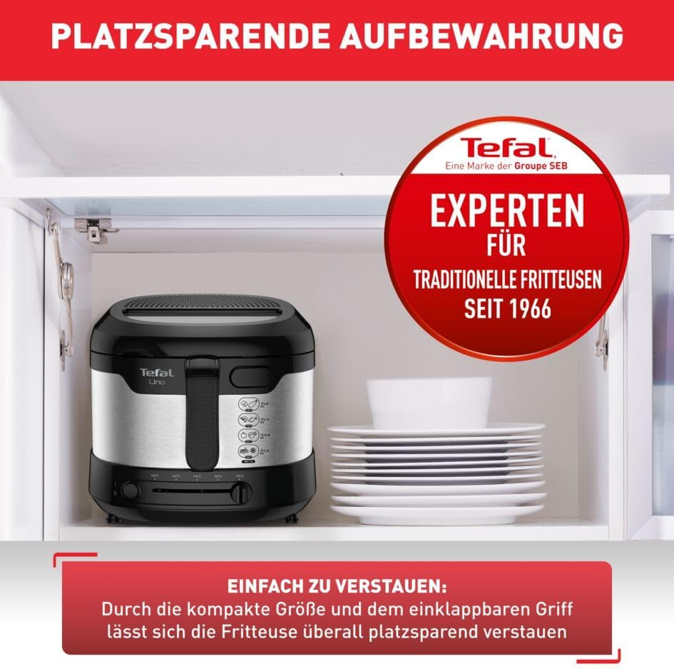 Friteuză Tefal Uno M FF215D, 1470 Watti, capacitate: 1 kg Electrocasnice Naty Shop