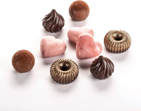 Silikomart Matriță 3D Pentru Ciocolată Flacără - Forme 3D Unice Cu Margine Interioară Pentru Baze Rotunjite