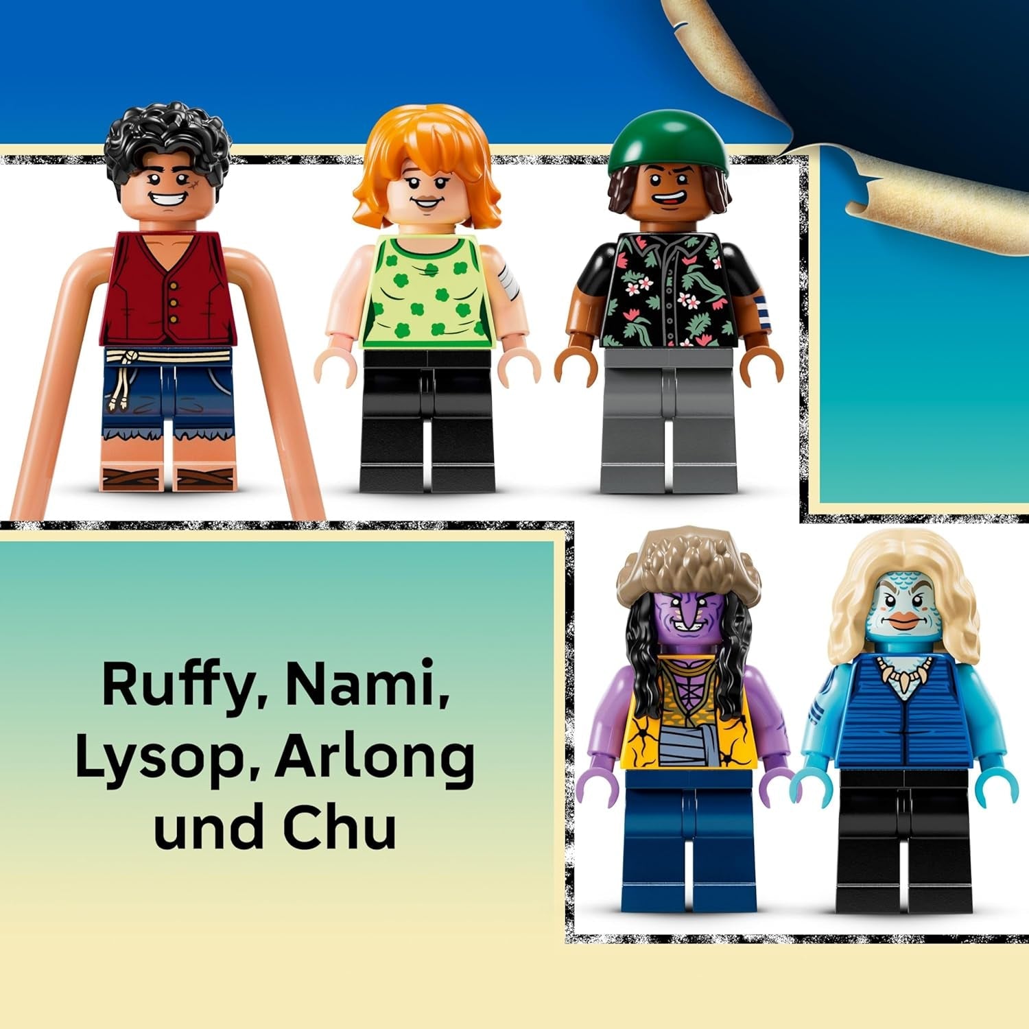 LEGO ONE PIECE - Showdown im Arlong Park - Interaktives Spielzeug mit 5 Minifiguren - Ruffy & Nami sowie Einer einstürzenden Pagode - Anime Geschenk für Jungen, Mädchen & Fans ab 9 Jahren - 75638