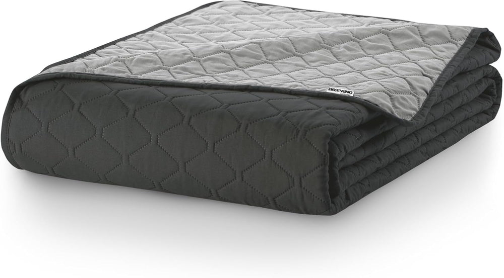 Decoking Cuvertură de pat 200 X 220 Cm Grafit Antracit Gri Argint Cuvertură de pat cu două fețe ușor de întreținut Axel Paturi si Cuverturi Besuche den DecoKing-Store