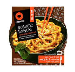 Bol Udon Teriyaki cu susan, mâncare gata preparată pentru cuptorul cu microunde, 240 g