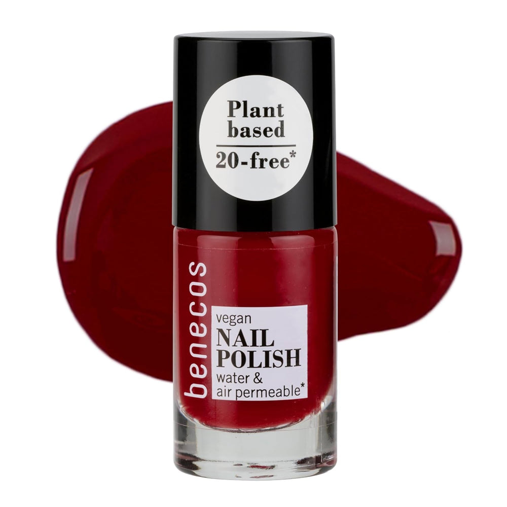 Oja vegană Benecos 20-Free verde salvie - ojă pe bază de plante - uscare rapidă și de lungă durată - permeabilă la apă - îmbogățită cu biotină - 5ml