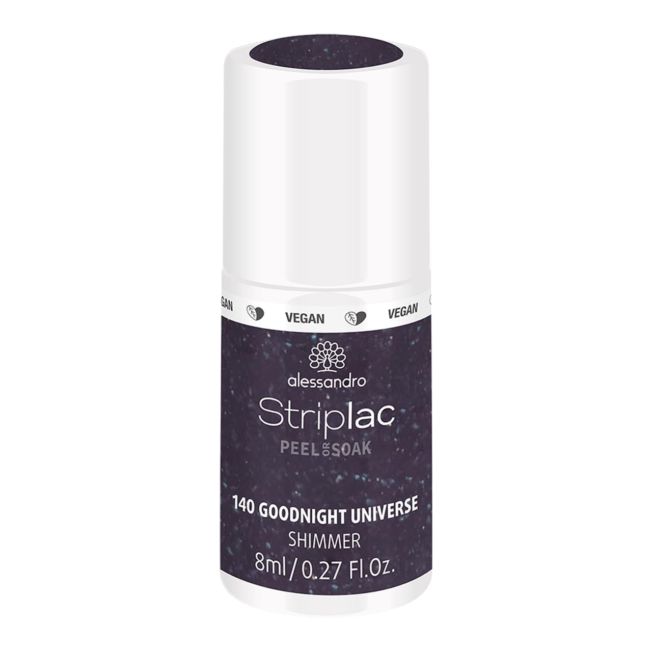 alessandro Striplac UV-Nagellack Flat White – Schonend und langanhaltend – Einfache Entfernung dank Peel-Off-Technologie – Vegan und tierversuchsfrei – 8 ml