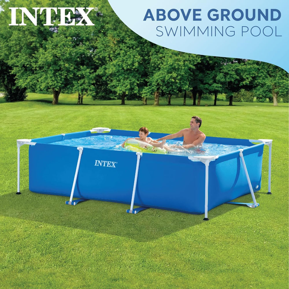 Intex 28271NP - Piscină supraterană dreptunghiulară cu cadru, 2282 L, oțel și PVC, albastră, 260x160x65 cm