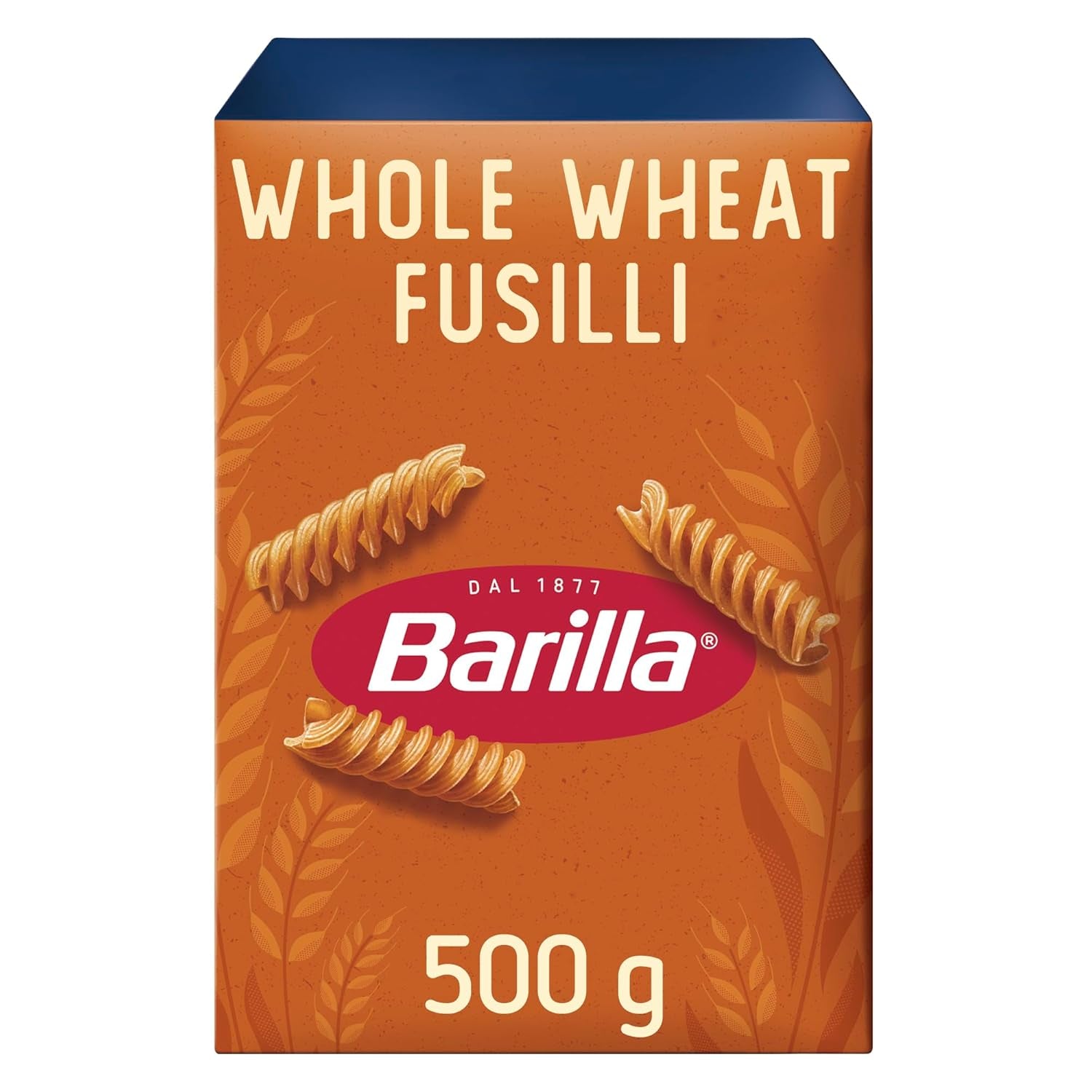 Barilla Pasta Integrale Fusilli – Paste integrale din griș cu fibre naturale, 500 g