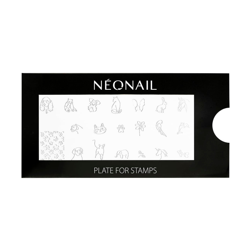 NÉONAIL Nagel Stempel Mit Schaber - Nägel Selber Machen - Nail Art Stamper - Nageldesign Für Nagel Schablone - French Nails Stempel - Silikon Nagelstempel