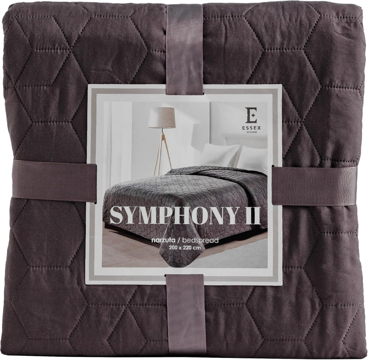 ESSEX - Cuvertură de pat 200 X 220 cm, ideală pentru dormitor, cuvertură de pat moale și confortabilă, matlasare modernă - Botanică, verde Paturi si Cuverturi Besuche den ESSEX-Store Gri (Simfonie) 200 X 220 Cm