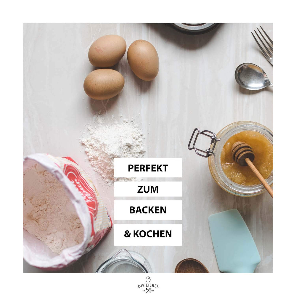 Proteinvital Vollei-Ei-Pulver EIEREI Regional Österreichische Freiland Eier 800g + Anrühr Set, Kraftpapier Doypack mit Zipper