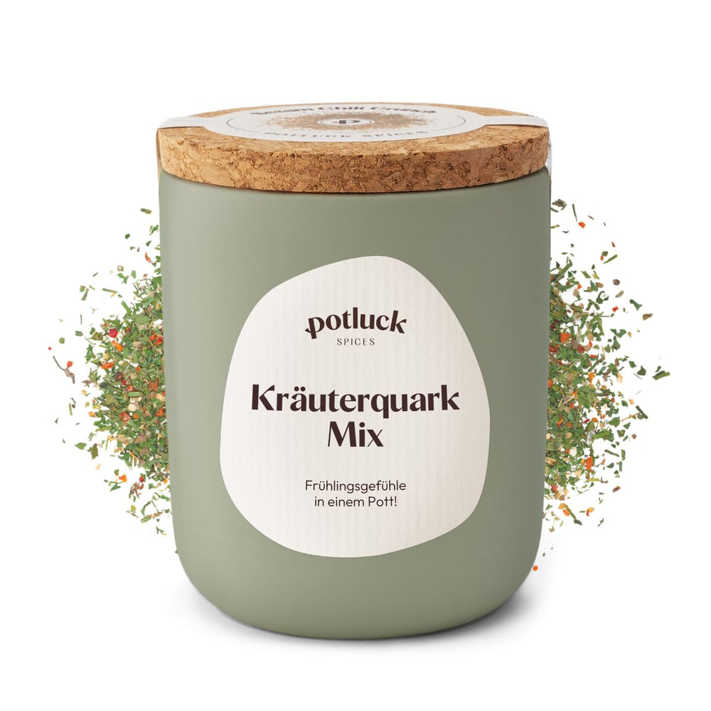 Potluck | Pasta e Pizza Kräuter | Gewürzzubereitung im Keramiktopf | 40g | Vegan, glutenfrei und mit natürlichen Inhaltsstoffen