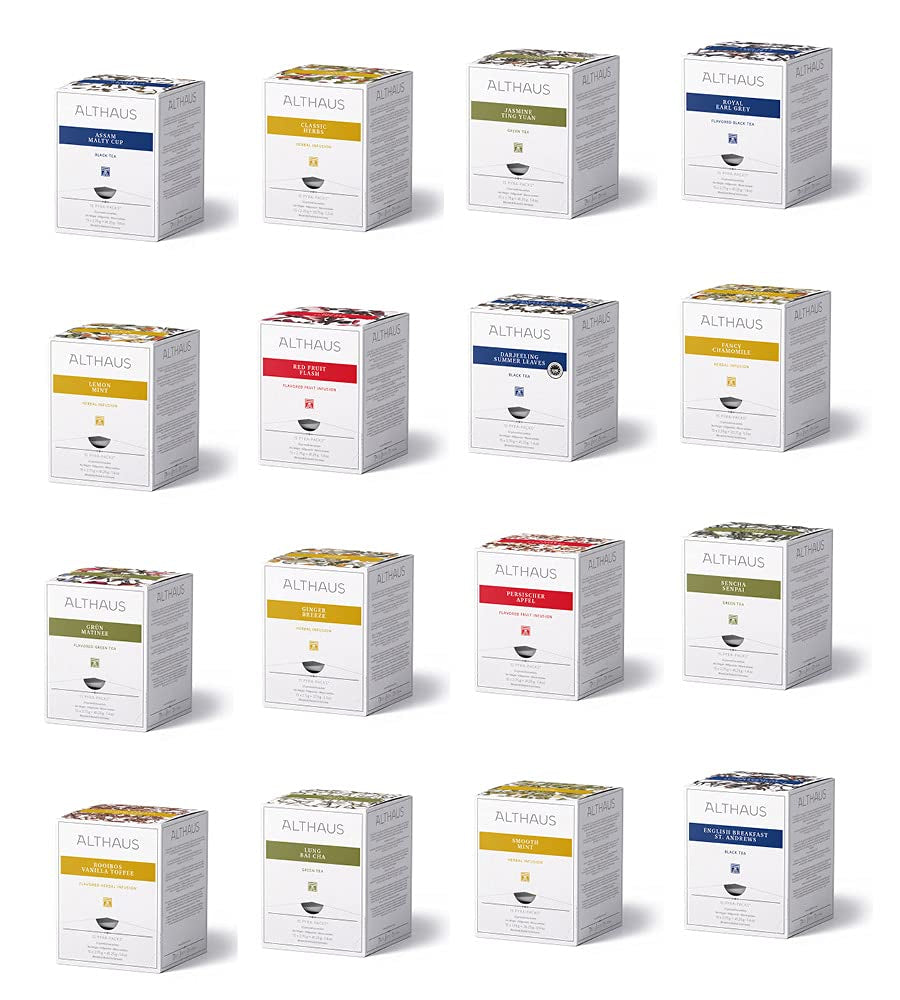 Ceai Althaus MĂR PERSAN ⋅ Ceai de fructe în pliculețe piramidale PYRA PACK ⋅ Ceai de fructe aromatizat cu aromă de mere ⋅ 15 X 2,75G