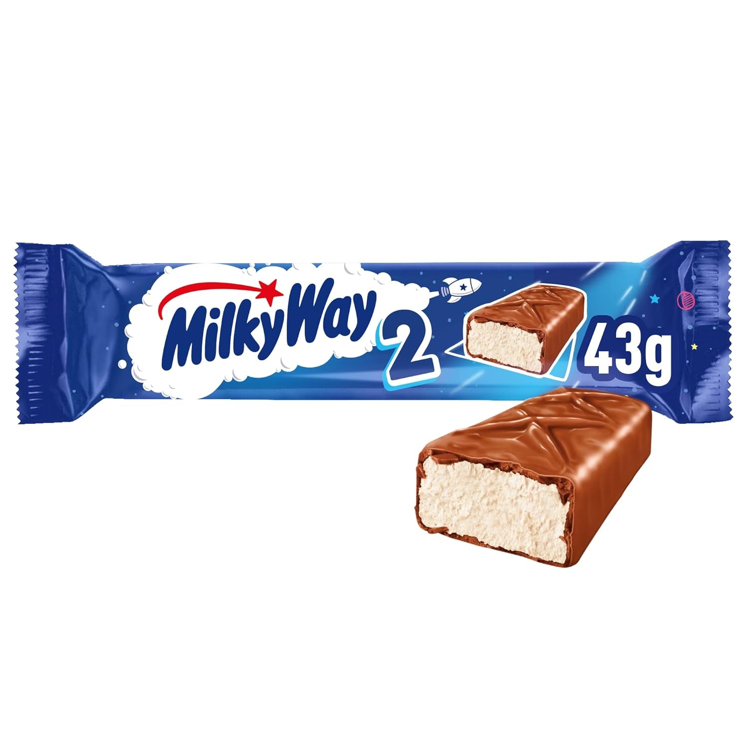 Batoane de ciocolată | Cremă de lapte | 28 de batoane duble într-o cutie (28 x 43 g)