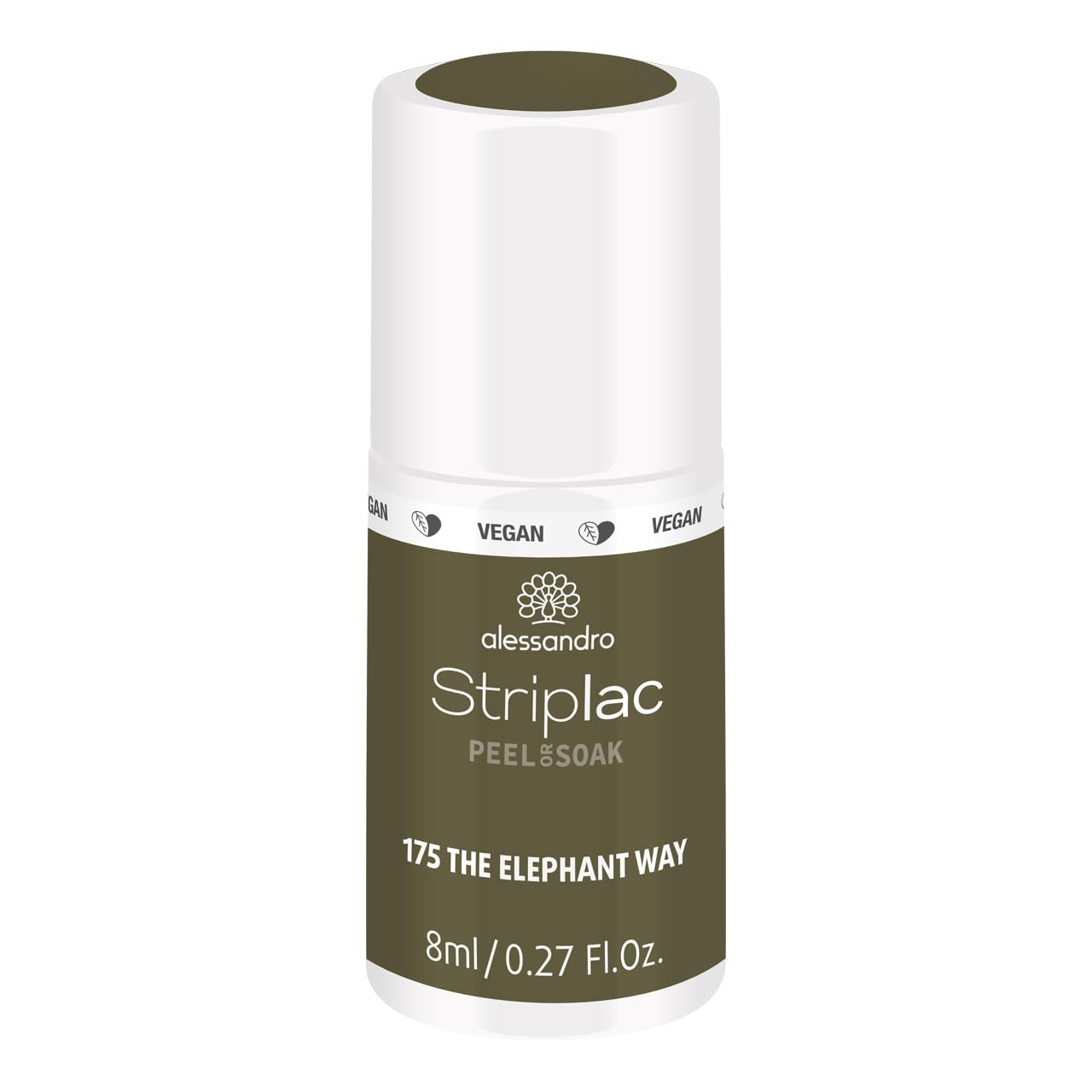 Oja UV alessandro Striplac The Elephant Way – Delicată și de lungă durată – Îndepărtare ușoară datorită tehnologiei de îndepărtare – Vegană și cruelty-free – 8 ml