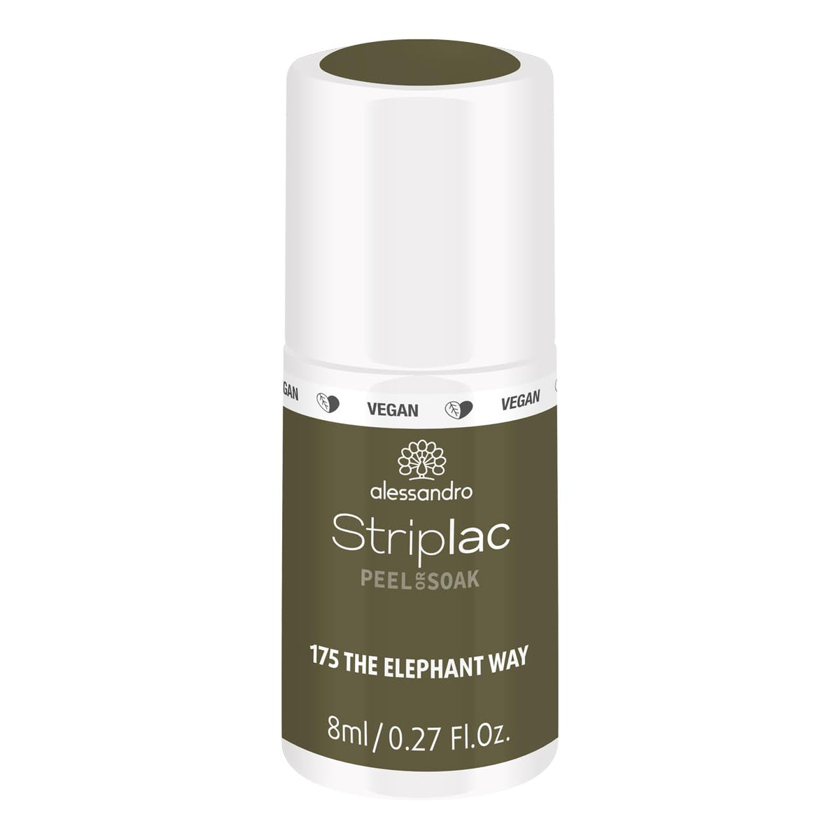 Oja UV alessandro Striplac The Elephant Way – Delicată și de lungă durată – Îndepărtare ușoară datorită tehnologiei de îndepărtare – Vegană și cruelty-free – 8 ml