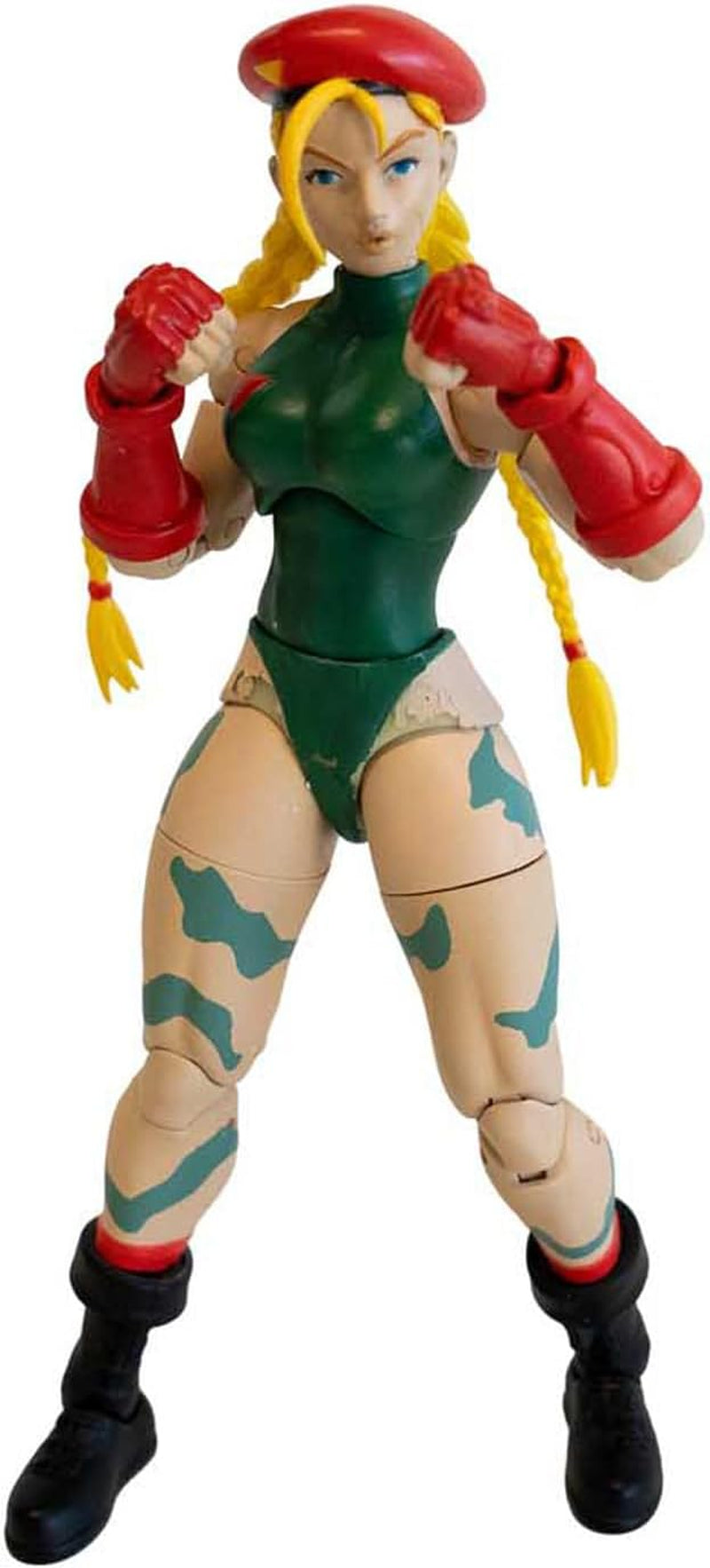 Jada Toys Street Fighter Figure Guile (15 Cm) - Personaj mobil de colecție și de acțiune din Street Fighter 2: The Final Challengers, cu cap, mâini și accesorii alternative, vârsta 13+ Action figures Naty Shop Cammy