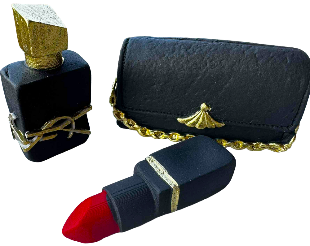 Set 3 decoratiuni comestibile, Cosmetice Decoratiuni din Pasta de Zahar Nati Shop