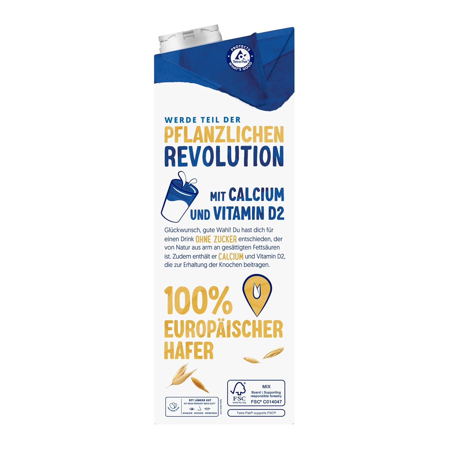 Alpro This is Not Milk 3,5 Prozent – Vegan und milchfrei – Von Natur aus laktosefrei – Reich an Ballaststoffen, Calcium und Vitaminen – 8 x 1 L – Haltbar