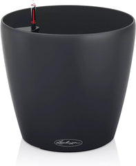 Jardinieră LECHUZA Classico Color ECO 35 Gri Închis | Jardinieră cu sistem de udare și indicator al nivelului apei | Fabricată din plastic 100% reciclat | Finisaj mat | Ø 34,5 x 32,5 cm | 18935