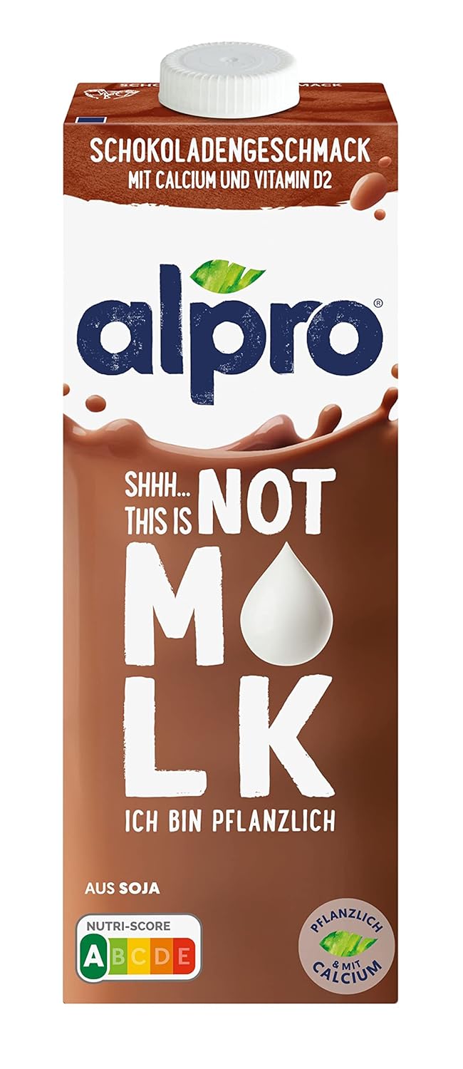 Alpro Sojadrink, Vanillegeschmack, Pflanzlicher Drink, Vegan, Laktosefrei, Glutenfrei, UHT, 15x250ml, 15er Pack