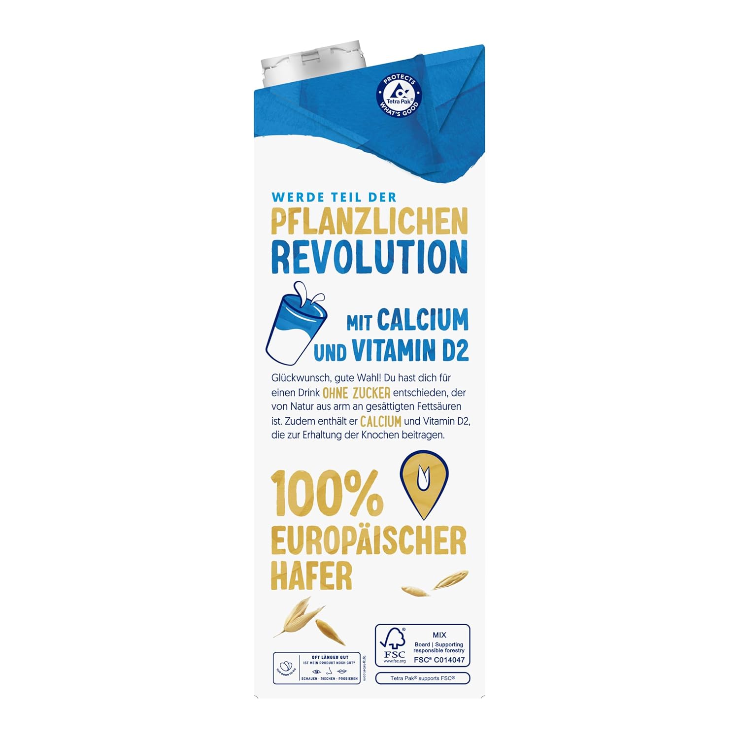 Alpro This is Not Milk 3,5 Prozent – Vegan und milchfrei – Von Natur aus laktosefrei – Reich an Ballaststoffen, Calcium und Vitaminen – 8 x 1 L – Haltbar