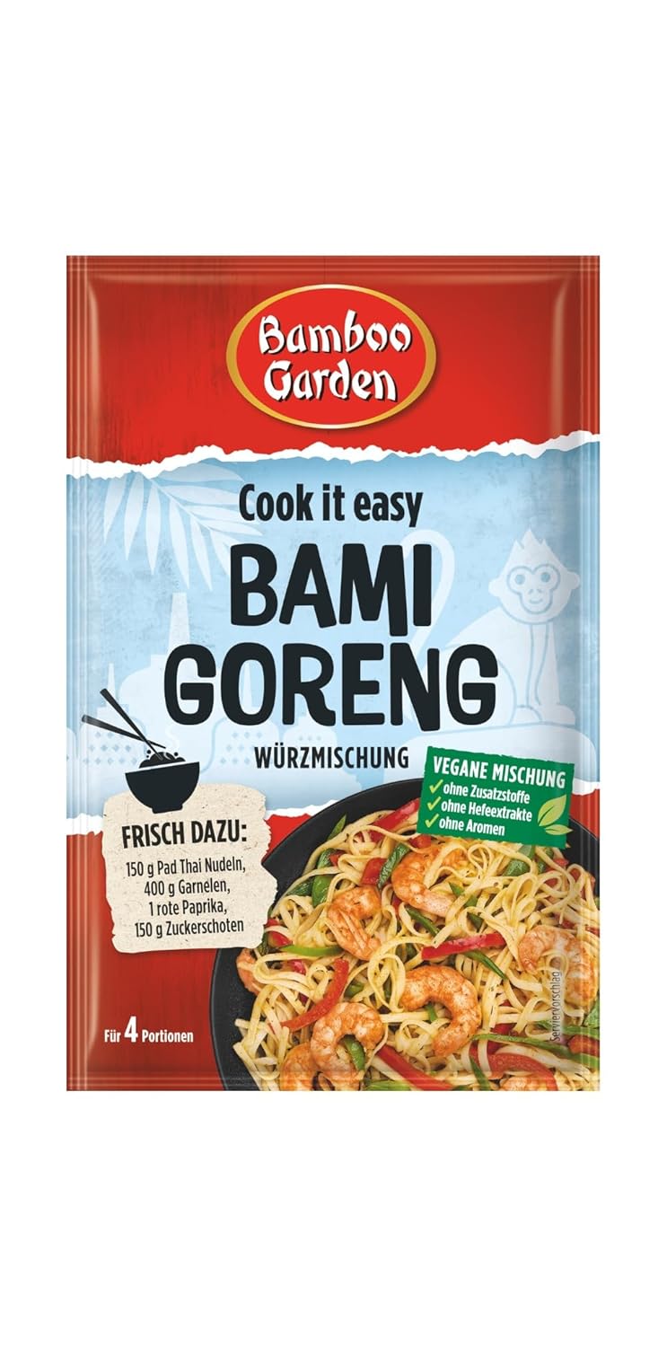 Bamboo Garden Bami Goreng Würzmischung - Ideal Pentru 4 Portii