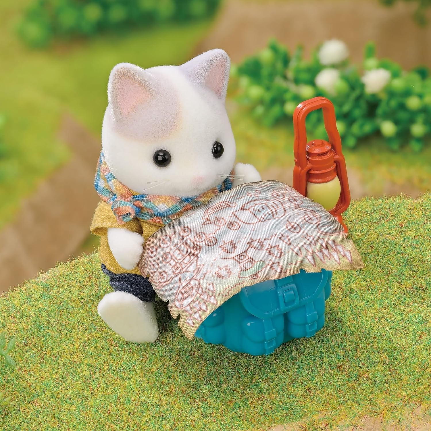 Sylvanian Families - 5763 Abenteuer Entdecker Set mit Zwei Figuren, Milchkatzen Vater und Junge, Tierfigur, detailreiches Spielzeug für Kinder ab 3 Jahren