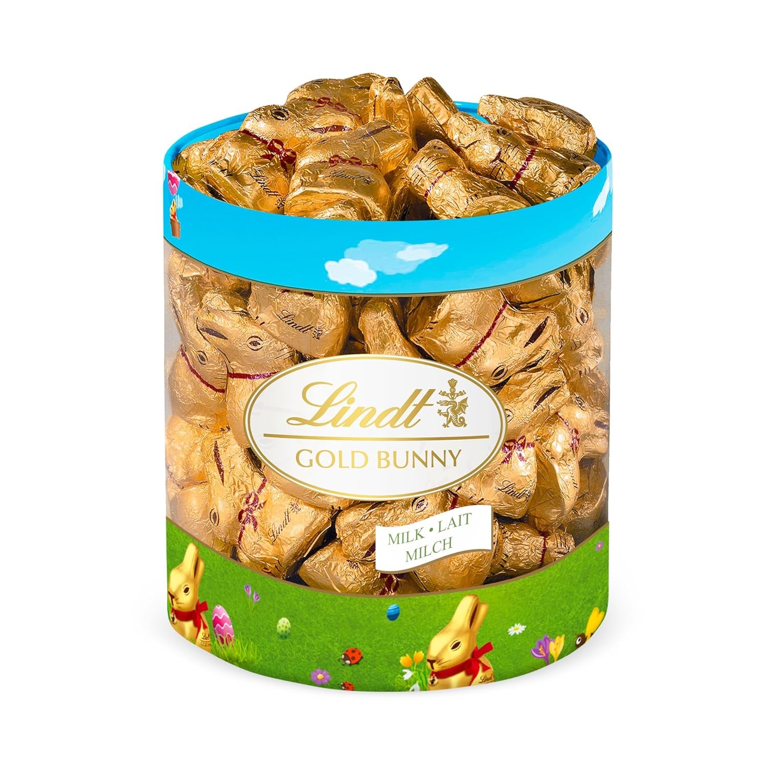 Lindt Mini Iepurași Aurii Ciocolată | Pungă 700g | 70 x 10g Mini Iepurași Aurii | Ciocolată cu Lapte într-o Pungă | Ciocolată de Paște | Cadou de Ciocolată | Iepurași de Ciocolată | Iepuraș de Paște