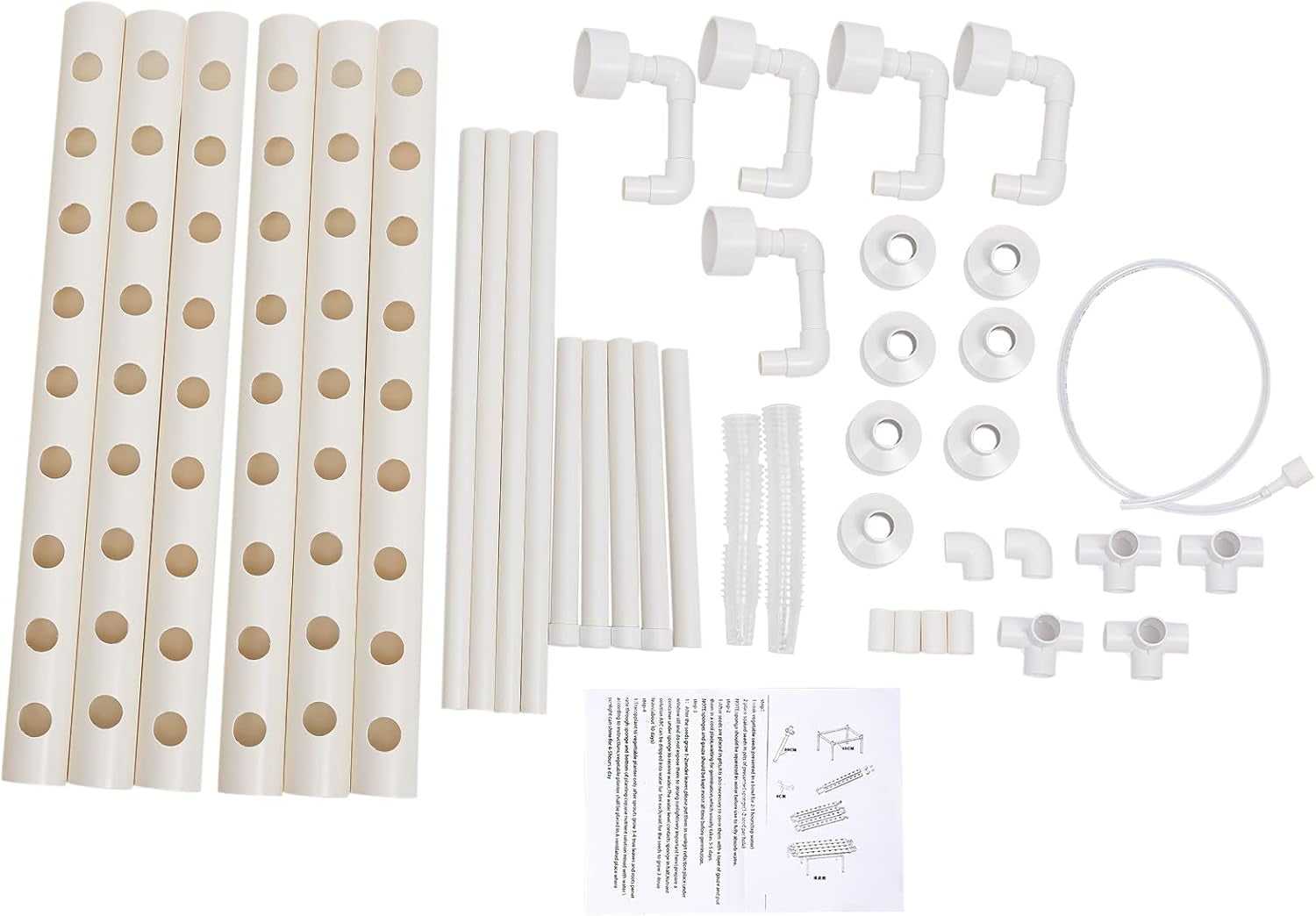 Hydroponische Systeme Grow Set Hydrokultur Plant Vegetable Hydroponic Pflanzen BewäSserung System Garten Kit Garden Tool Pflanze Sites Growing Hydroponics Hydroponisches Anzuchtsystem 54LöCher 6Rohr