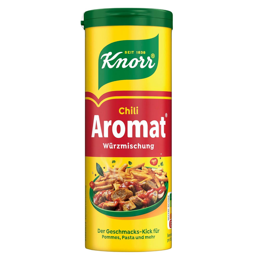 Knorr Würzmischung Chili Aromat für schnelle Gerichte zum Würzen und Verfeinern von Pommes, Pasta, Gemüse und mehr 90 g
