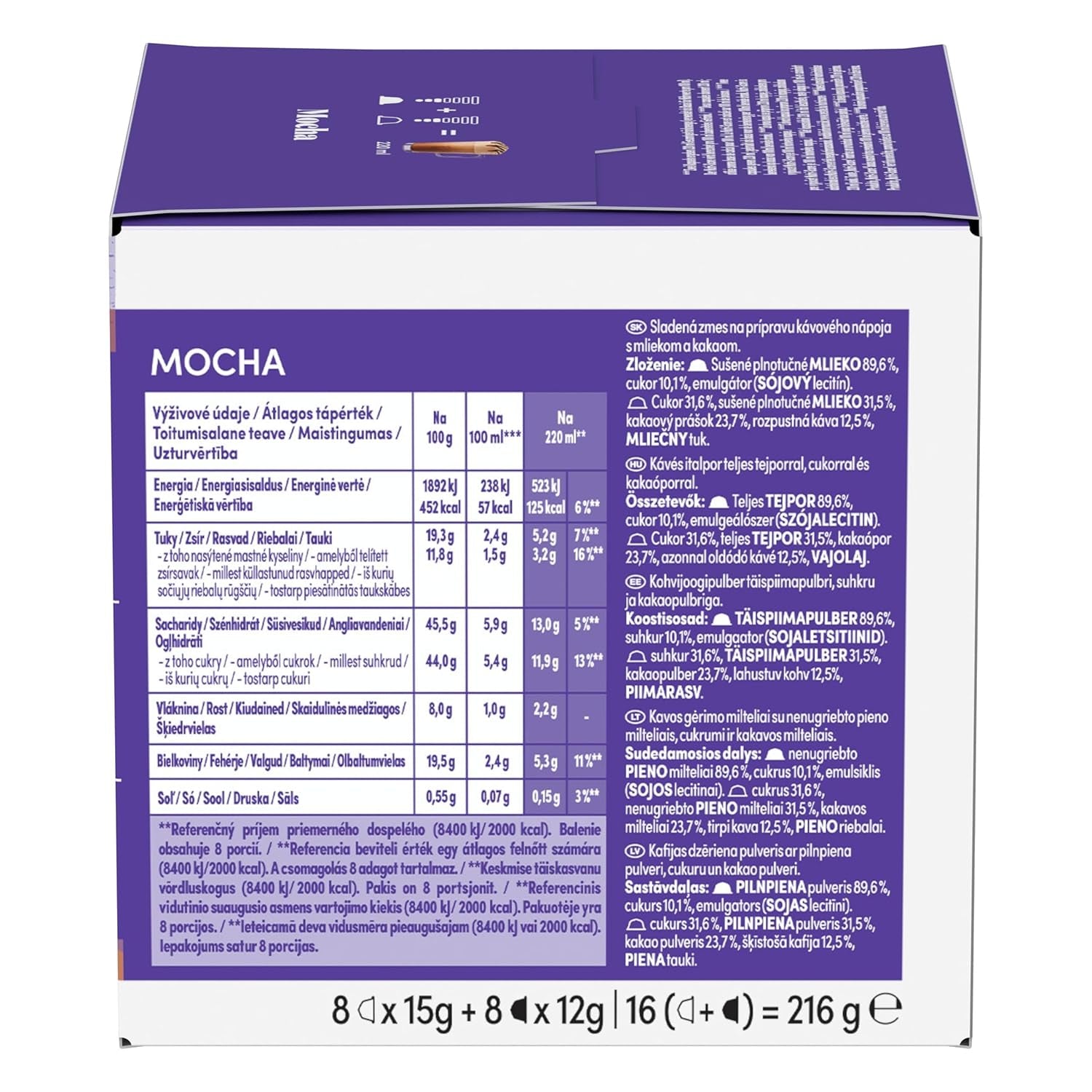 NESCAFÉ DOLCE GUSTO Mocha Kaffeekapseln 3er Pack (3 x 16 Kapseln)