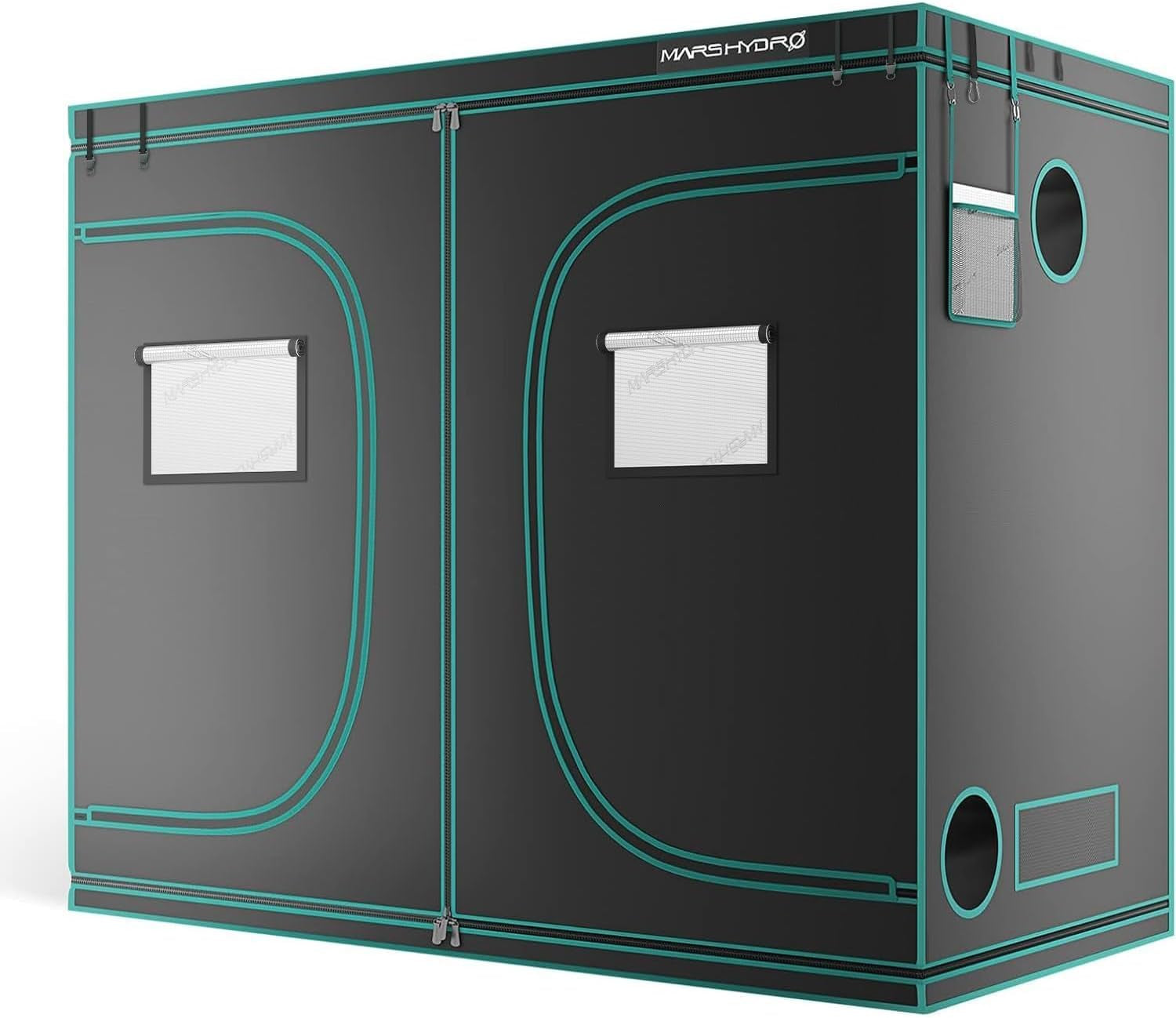 Cort de creștere MARS HYDRO 60x60x140cm, Cort de creștere pentru interior, Corturi de creștere din Mylar reflectorizante pentru hidroponie, Tavă inferioară detașabilă, pentru spațiu de creștere a plantelor