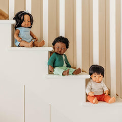 Miniland Babypuppe afrikanischer Junge 38cm-31053, Zufällig
