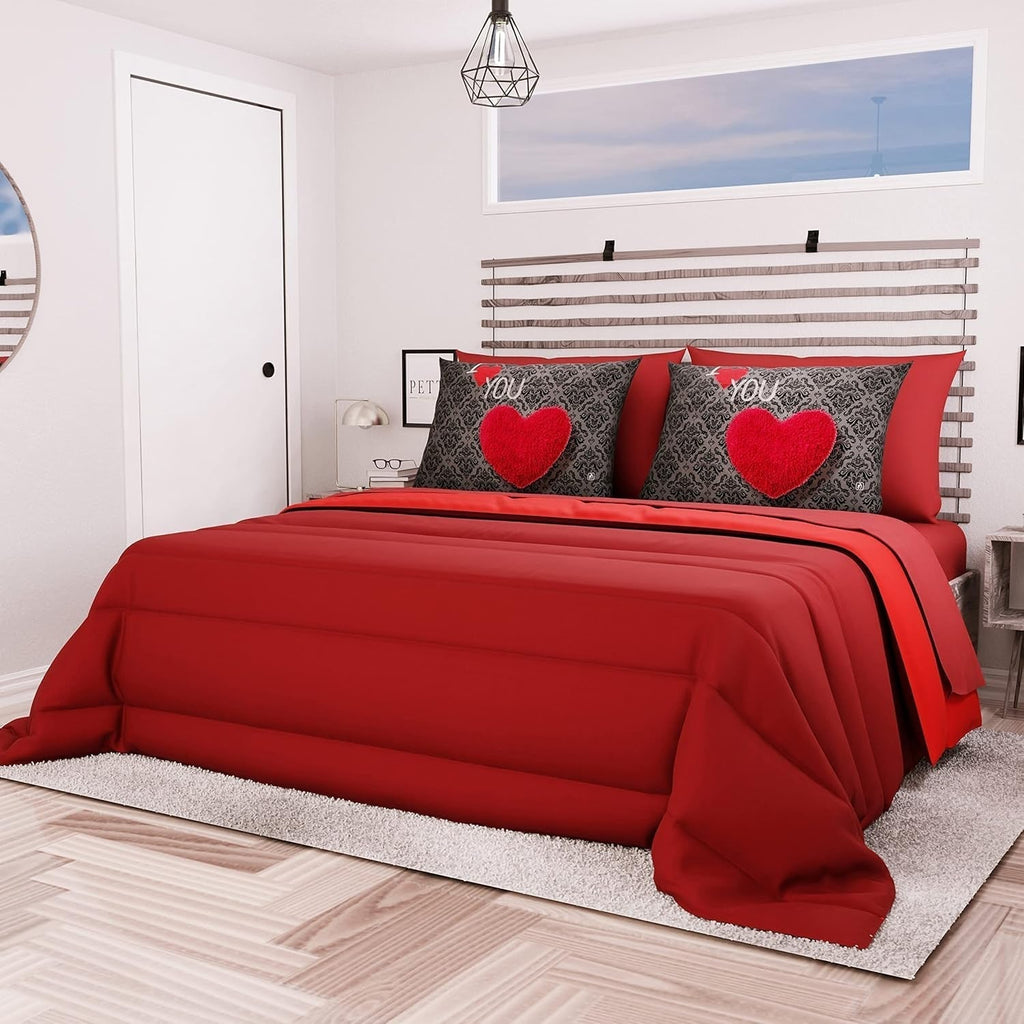 PETTI Artigiani Italiani - Cuvertură de iarnă pentru pat dublu, maxi, monocoloră, față-verso, alb, gri, 100% Made in Italy Plapumi si pilote Naty Shop Bordeaux Dimensiune pat 140X200: [Plapuma 240 X 260 Cm]