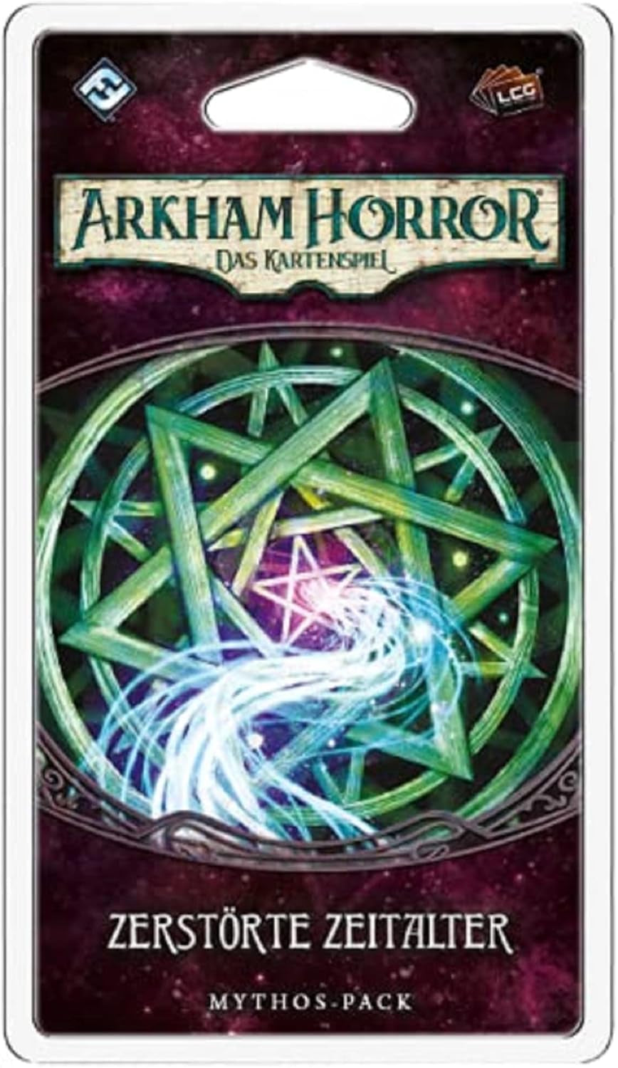 Fantasy Flight Games, Arkham Horror: LCG, Joc de bază, Joc pentru experți, Joc de cărți, 1-4 jucători, Vârste 14+, 45+ minute, Germană, Multicolor, Colorat