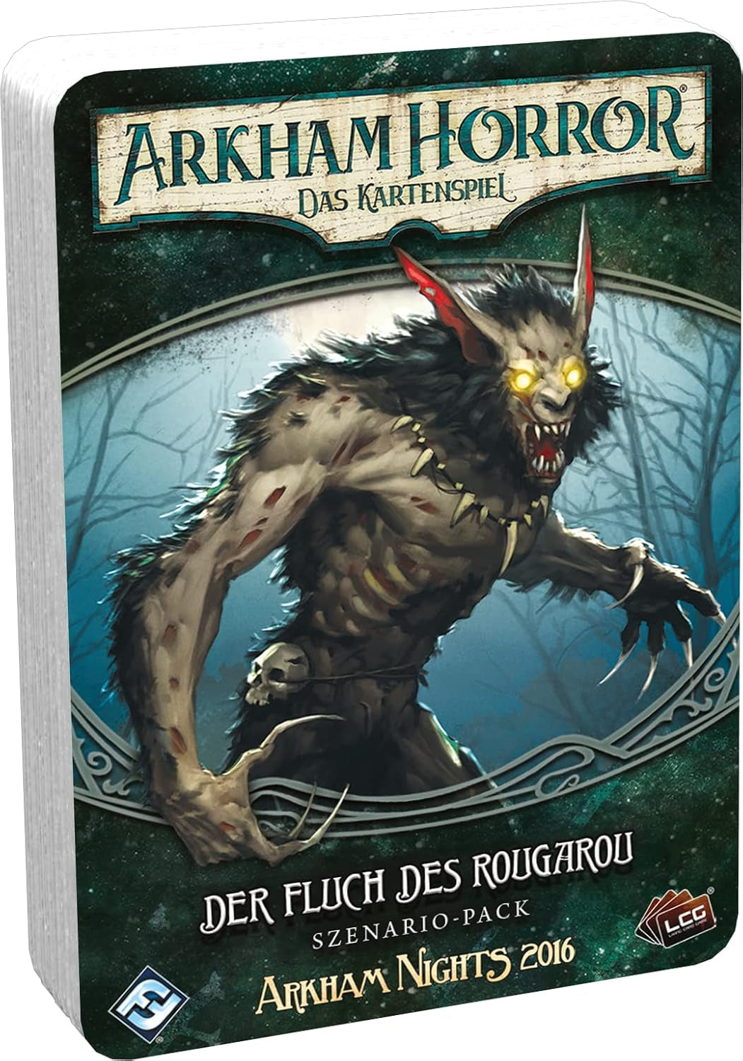 Fantasy Flight Games, Arkham Horror: LCG, Joc de bază, Joc pentru experți, Joc de cărți, 1-4 jucători, Vârste 14+, 45+ minute, Germană, Multicolor, Colorat