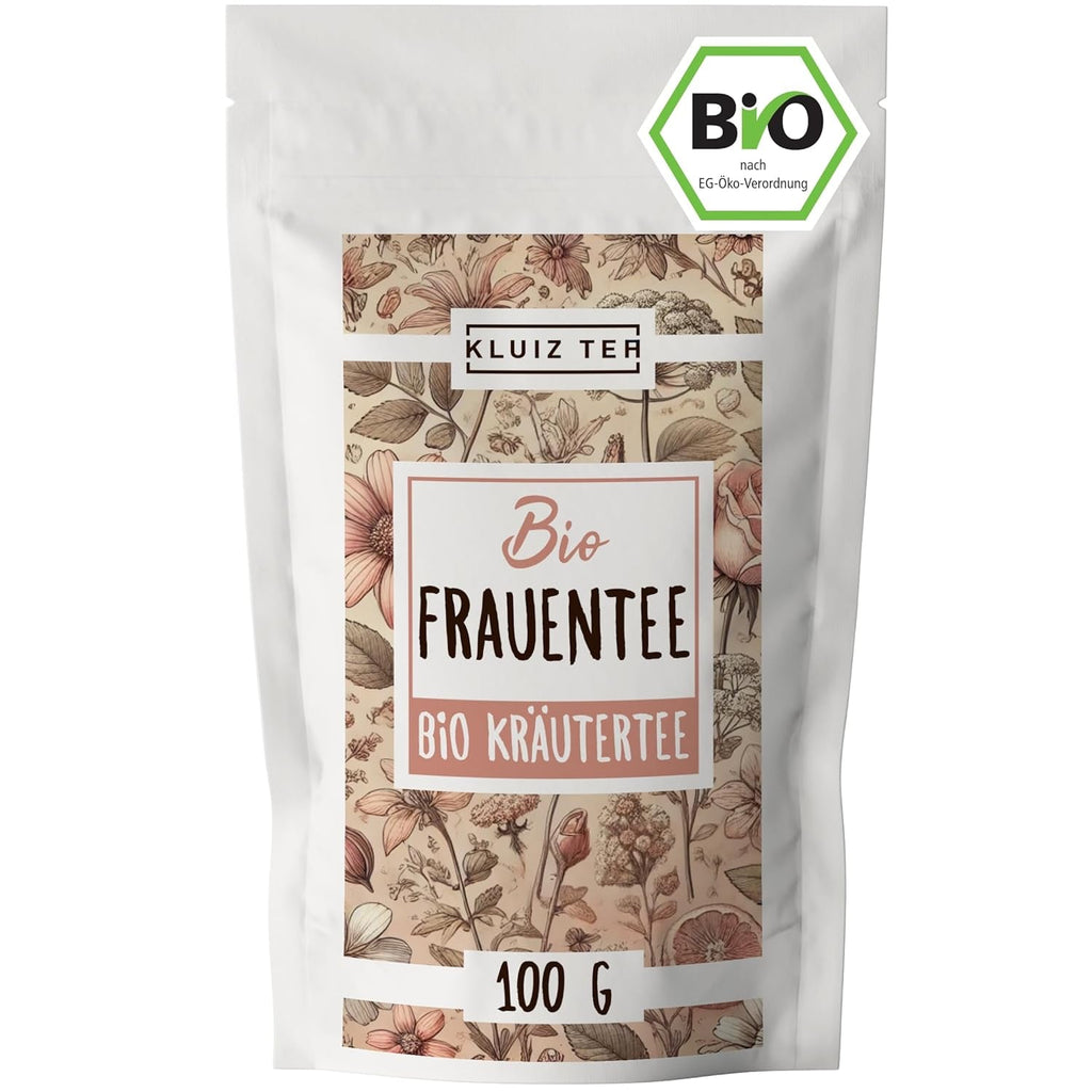 Ceai pentru femei bio vrac - 100 grame I Ceai din plante cu alchemilla, agnocastan, coada șoricelului și alte plante tradiționale I Ceai din plante de la KLUIZ